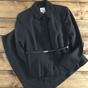 Anne Klein 2 Piece Suit Black Sz: 2P